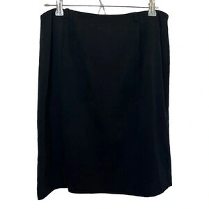 Jones New York Y2K Wool Skirt Black Size 14